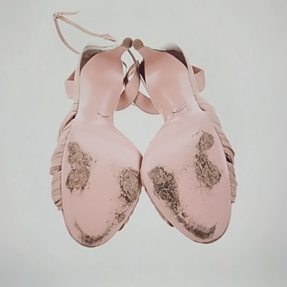 Alexandra Neel Pleated Chiffon Sandals - Size: 10 | IT 40 - - Picture 5 of 5